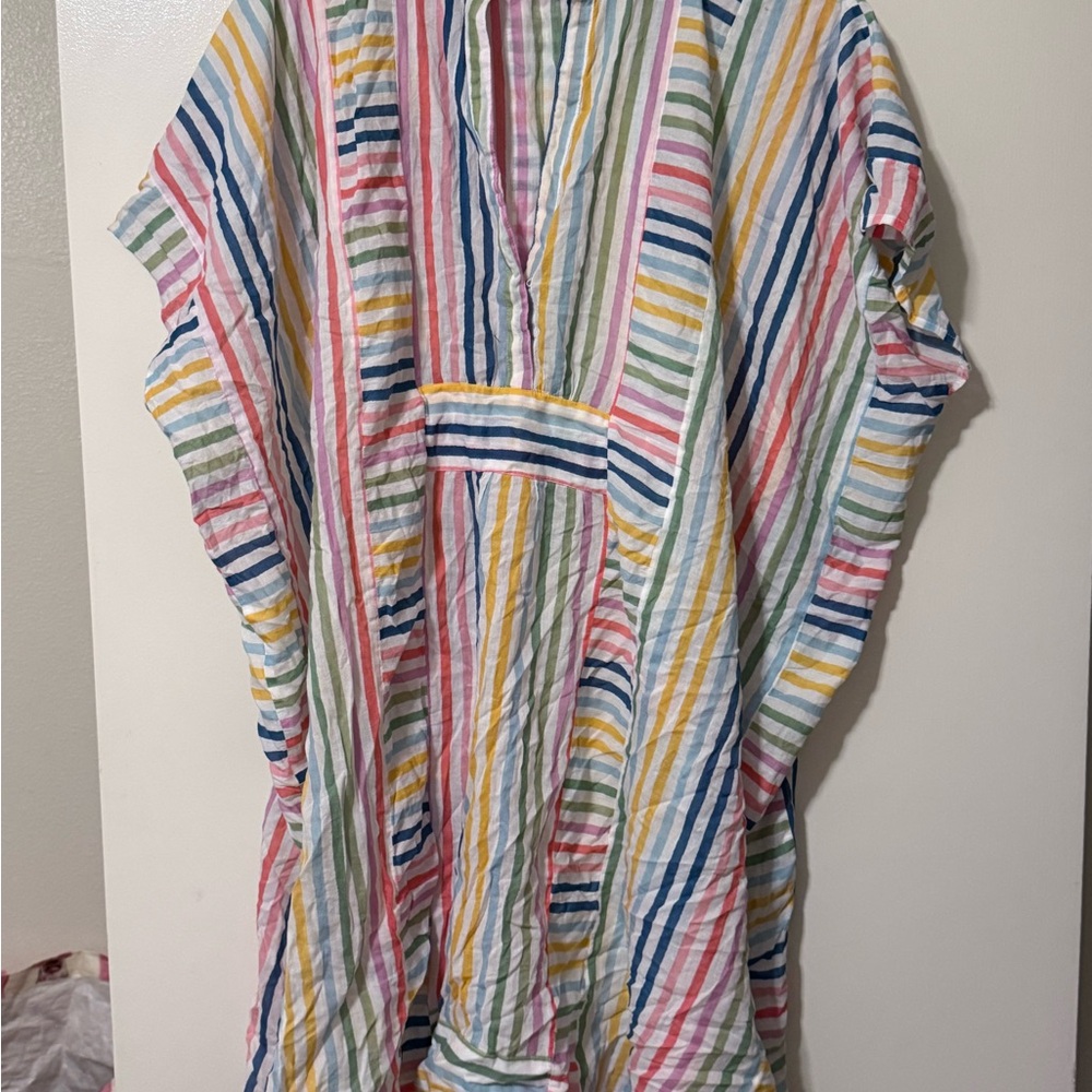 Emerson Fry Multicolor Striped Swim Coverup